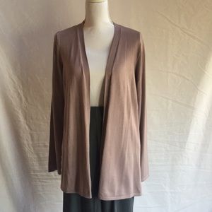 Maurices Pointelle Back Open Front Cardigan